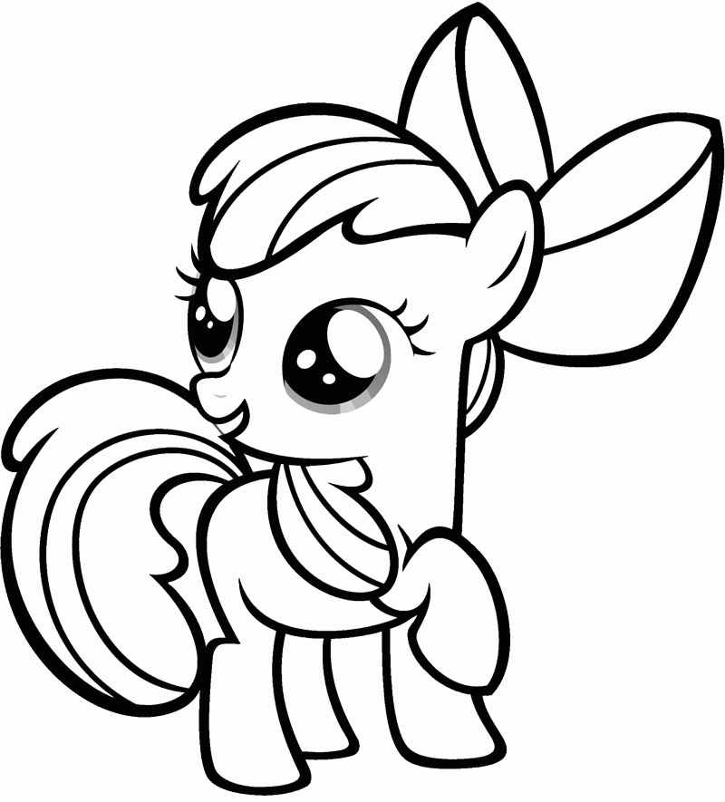 Plansa de colorat cu My Little Pony 30 40